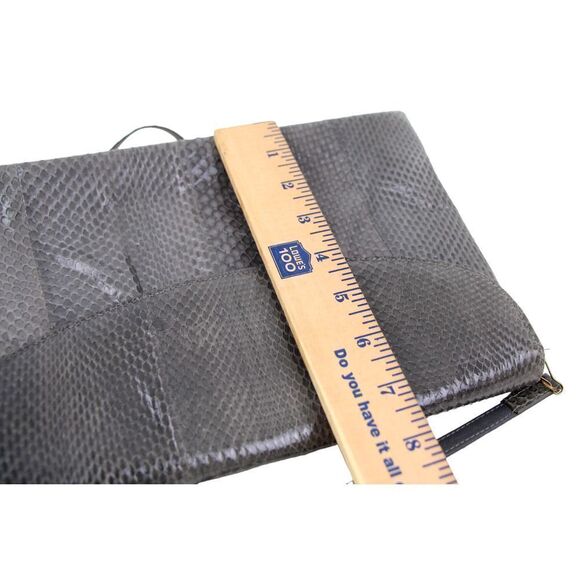 PHILIP LAURENCE MADE IN SPAIN GRAY REAL SNAKE SKIN SHOULDER BAG CROSSBODY PURSE - Picture 15 of 16